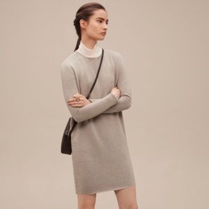Aritzia Wilfred Campanule Dress in Taupe